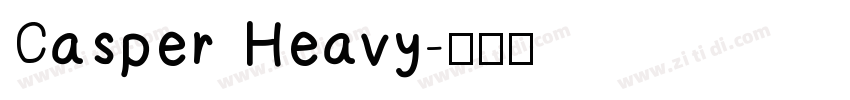 Casper Heavy字体转换